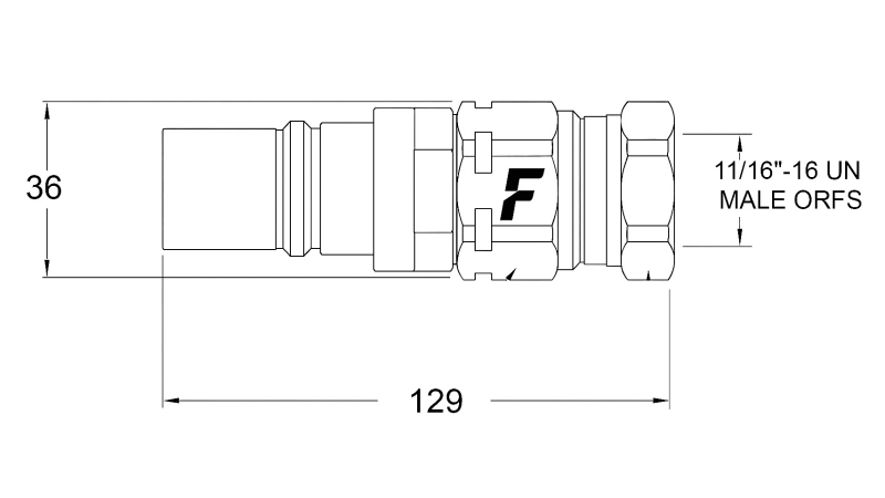 CONECTOR RÁPIDO MACHO PARA MULTI-FASTER 3/8 3PLK 3PLV A PARTE MÓVIL