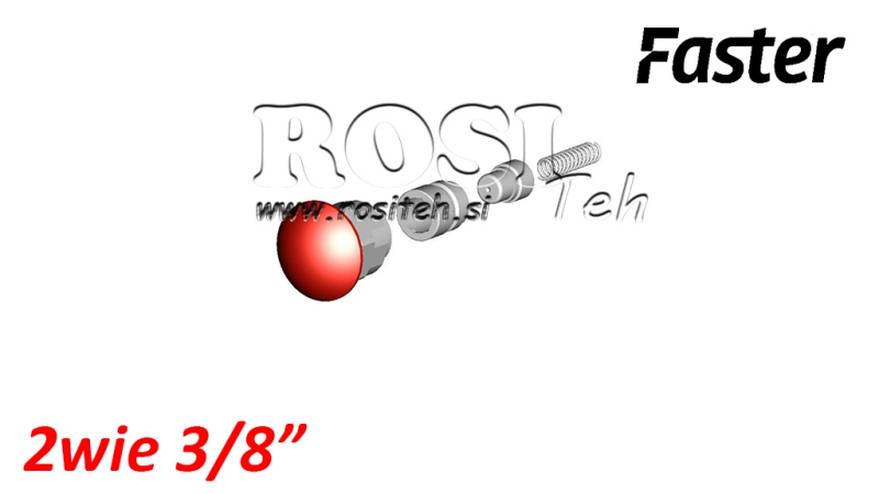 TURVAPAINIKE MULTI-FASTER 3/8 2TIELLE KIINTEÄ OSA