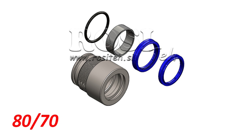 SEAL KIT FOR HYDRAULIC CYLINDER MONO 80/70