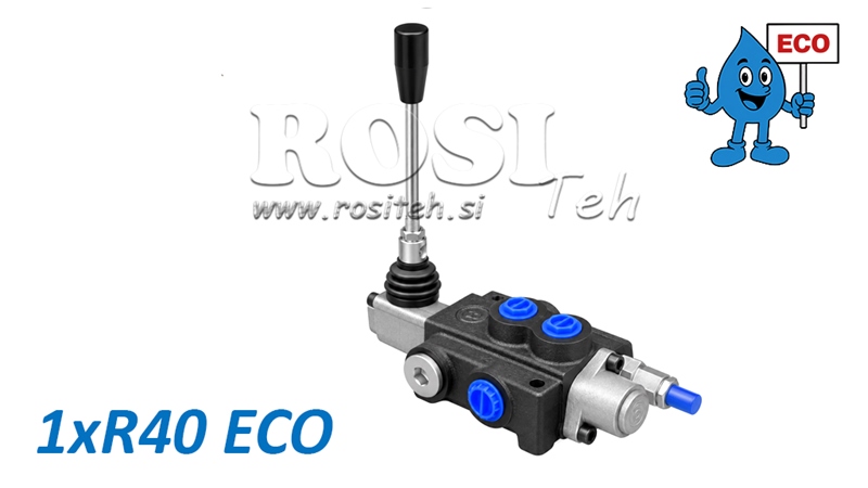 HIDRAVLIČNI ROČNI VENTIL – RAZVODNIK 1-SEKCIJSKI 1xR40 ECO