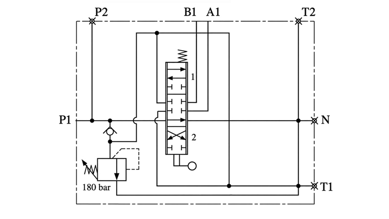 HYDRAULIC MANUAL VALVE – 1-SECTION DIRECTIONAL CONTROL VALVE 1xR40 ECO
