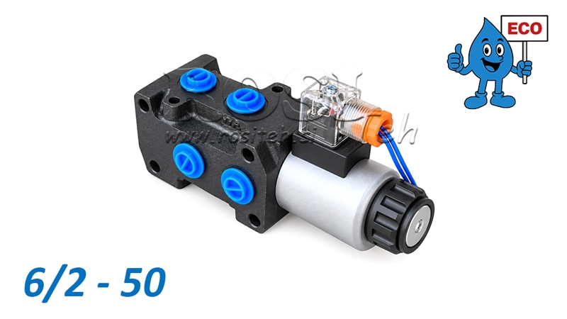 6 POTNI ELEKTRO VENTIL 3/8 12V 6/2-50 ECO