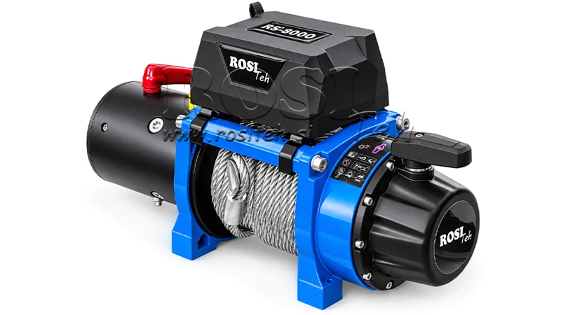 12 V ELEKTRIČNI VITEL RS-8000 - 3620 kg JEKLENA VRV ECO