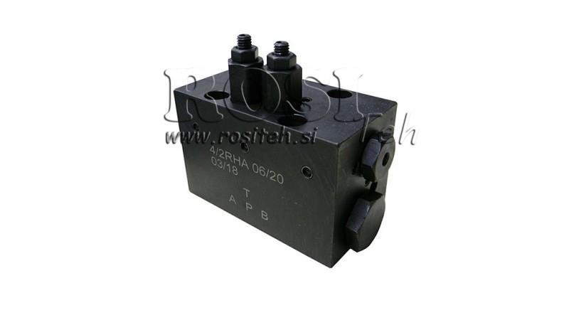 HYDRAULICKÝ VENTIL ROTÁCNY MECHANICKÝ PRE HLEVSKE BRUSH CETOP3 4/2 RHA