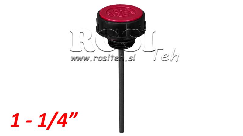 CAPAC DE UMPLERE 1 1/4 CU ROD DE NIVEL ȘI VENTIL