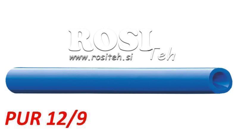 PU 12/9 PUR BLÅ LUFTSLANGE POLYURETHAN