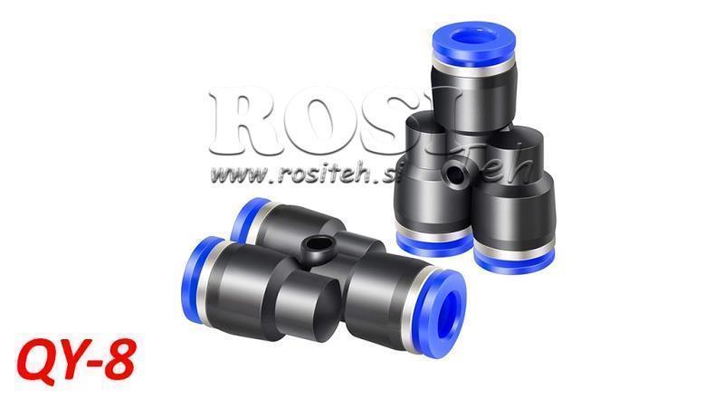 PLUG PNEUMATIC Y CONEXIUNE TPA FĂRĂ FILET QY-8