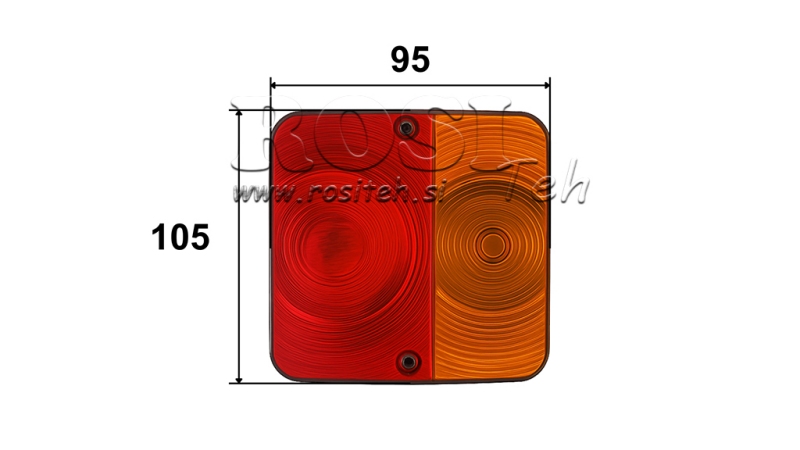 LAMPĂ PATRATĂ SPATE 2 POZIȚII