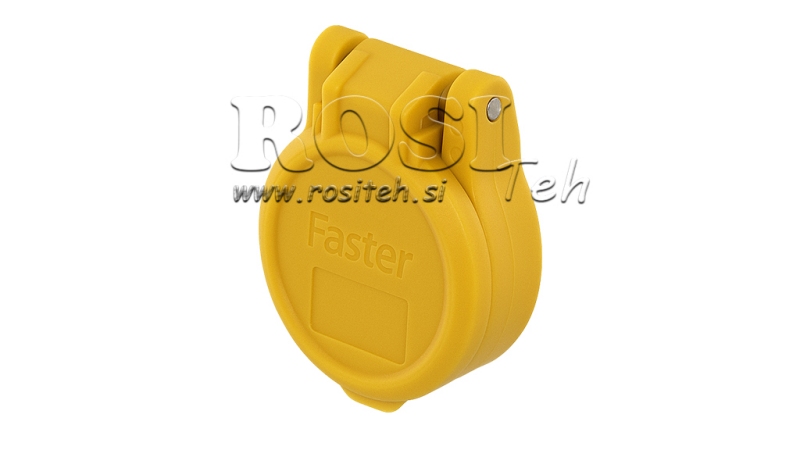 YELLOW PROTECTIVE COVER PVC FEMALE QUICK COUPLING PUSH-PULL