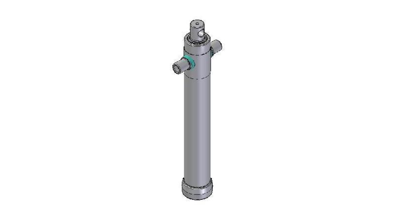2026F - TELESCOPIC CYLINDER STANDARD/REIKÄ 2 VAIHEITA ISKU 995 HALKAISU 80