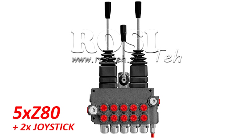 HYD. VENTTIILI 5XZ80 + 2X JOYSTICK