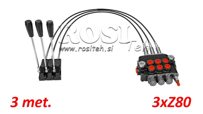 KIT 3xZ80 + JOYSTICK 1 POSIZIONE L3000