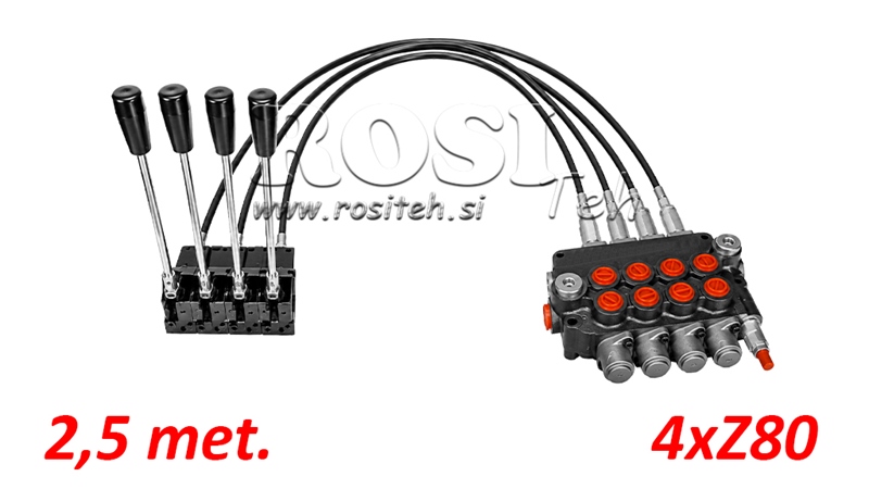 KIT 4xZ80 + JOYSTICK 1 POSIZIONE L2500