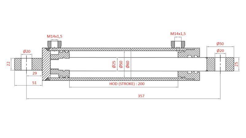 CILINDRO DE DIREÇÃO HIDRÁULICA MESMO OEM-264.6342.4/11