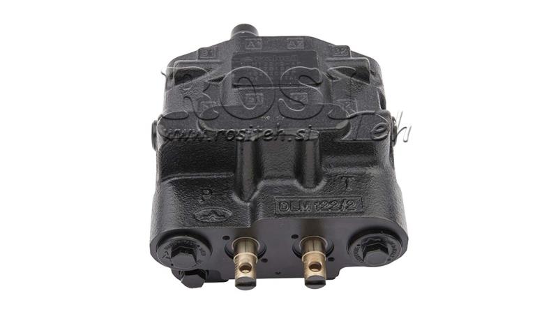 VÁLVULA DE CONTROL HIDRÁULICO DLM-122/2 2xP80 L/min DETECCIÓN DE CARGA CON FUNCIÓN DE FLOTE