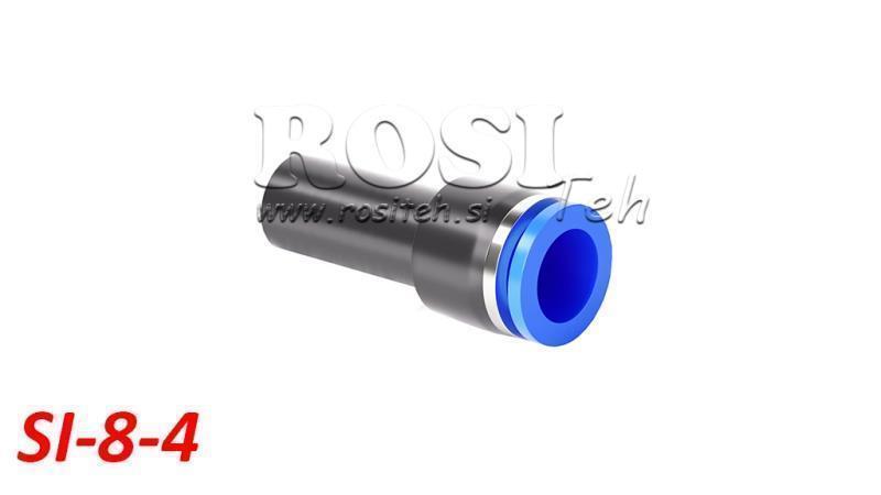 REDUCTOR DE CONEXIÓN NEUMÁTICA TPA SIN ROSCA SI-8-4