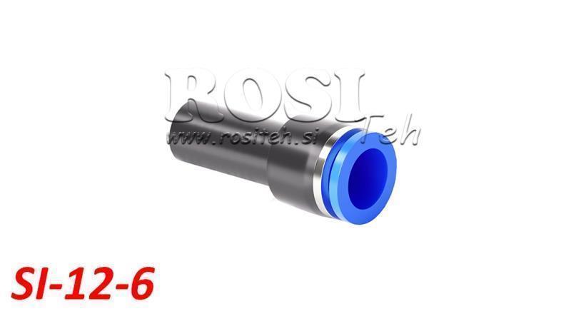 CONNETTORE RIDUTTORE PNEUMATICO TPA SENZA FILETTATURA SI-12-6