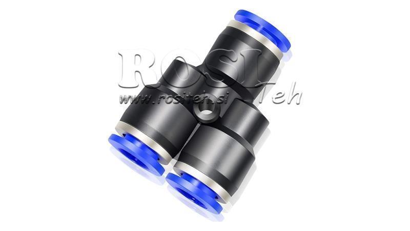 PNEUMATYCZNY WTYKOWY ZŁĄCZE Y TPA BEZ GWINTU QY-10