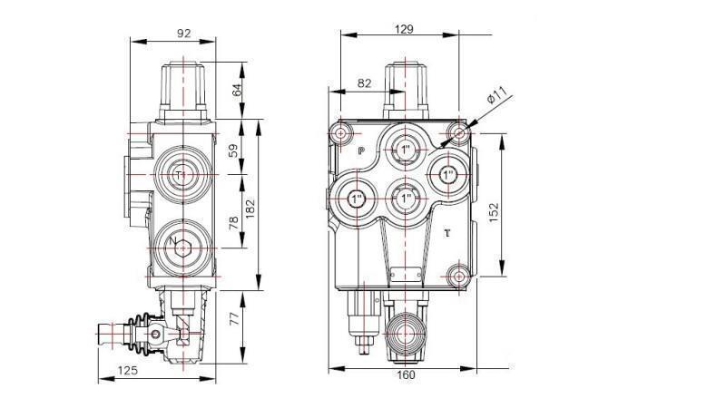 HYDRAULINEN VENTTIILI 1xP120