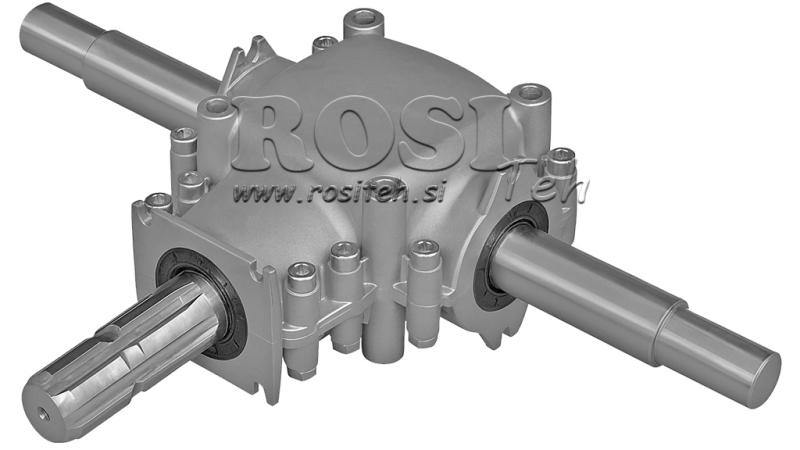 CAIXA DE CÂMBIO ANGULAR DUPLA EIXO 1:1.14 (16.5HP-12KW)