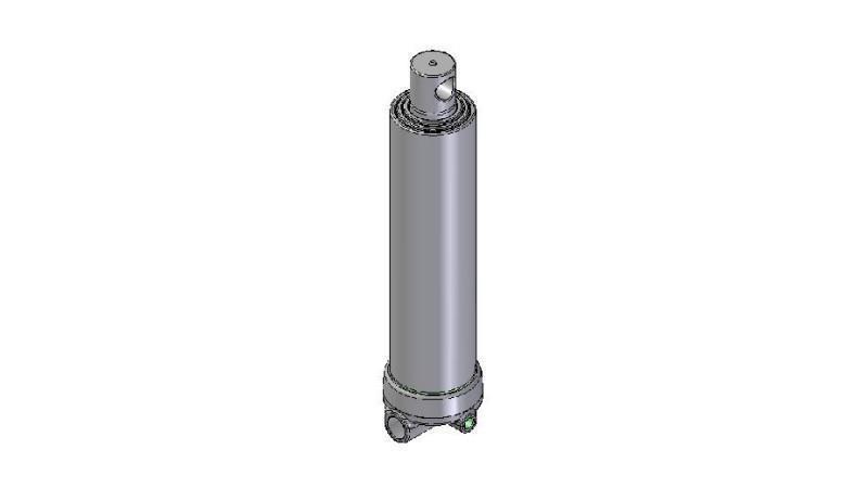 4637F -TELESKOPICKÝ CYLINDER DIERA - DIERA 3 KROKY ZDVIH 1493 FI 124