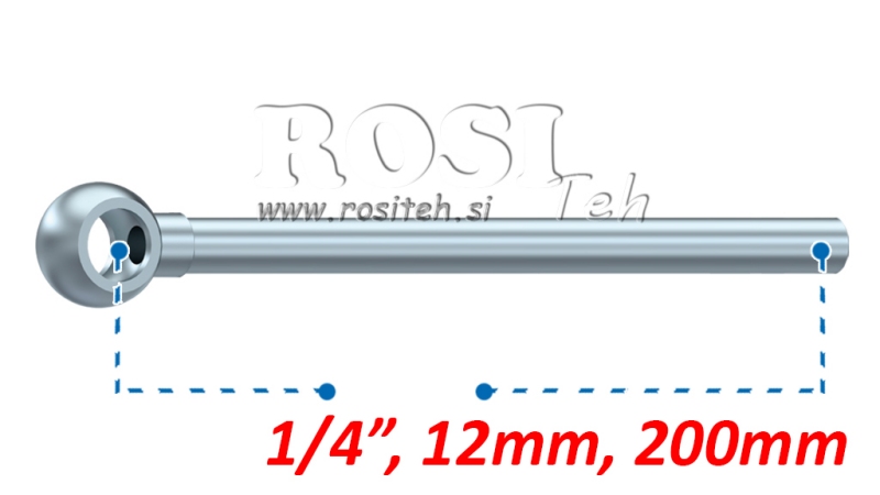 FURTUN METALIC BANJO 12mm 1/4 200mm