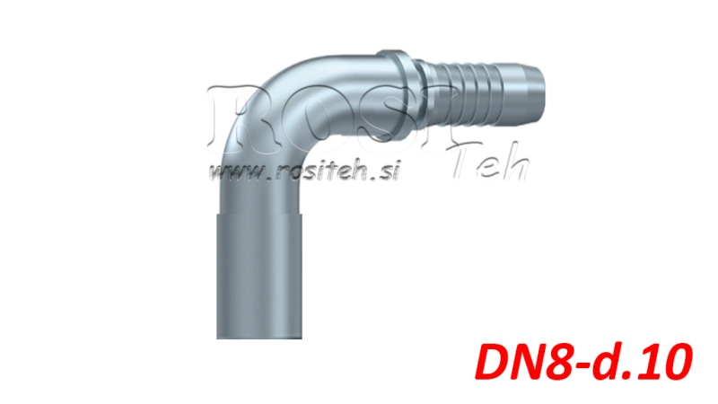 ХИДРАВЛИЧЕН КОНЕКТОР МАРКУЧ ПРЕХОДЕН ЛАКЪТ 90° DN8-d.10