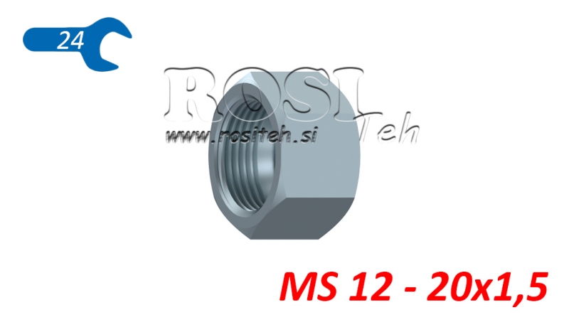 ХИДРАВЛИЧНИ ГАЙКИ ЗА МЕТАЛНИ ТРЪБИ MS 12 - 20X1.5
