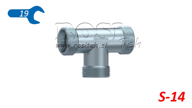HYDRAULICKÝ T-KUS S-14 VNĚJŠÍ M22X1,5
