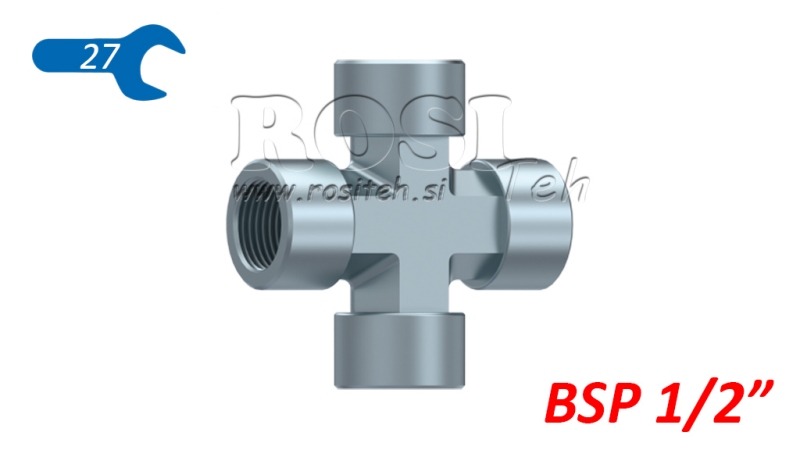 HIDRAVLIČNI KRIŽNI PRIKLJUČEK ŽENSKI BSP 1/2