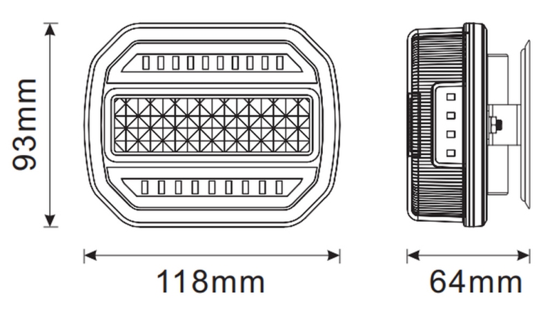 LED-MAGNEETTIVALOT - LANGATON 12/24V KANBUS