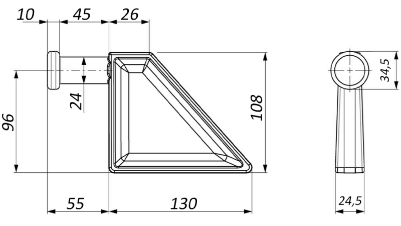 PÓTKOCSI OLDAL BEZÁRÓ TIP BLOCO MALE