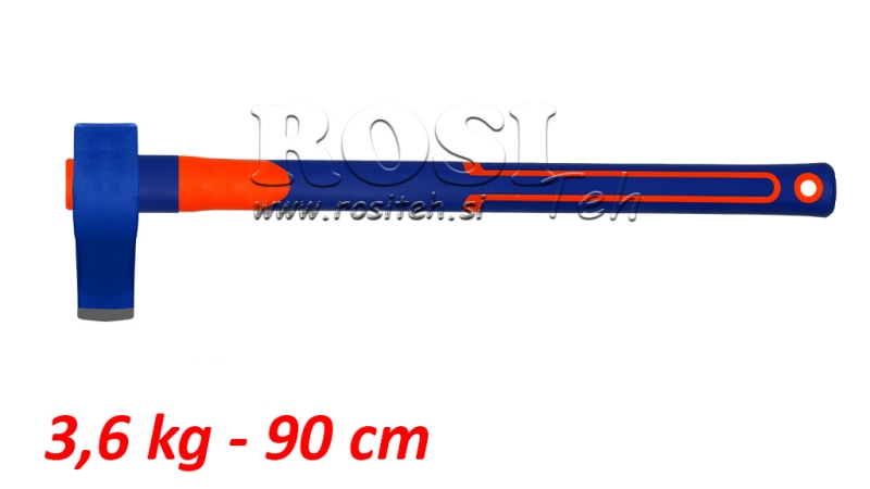 WOOD SPLITTING AXE WITH CARBON HANDLE - A623 3,6 kg - 90 cm