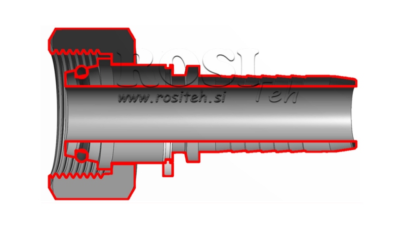 Hydraulic Hose 2SC DN12-15 L - 10000 Mm CEL - DKOL45 - View #4