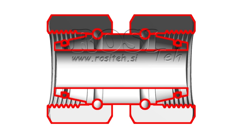 HIDRAVLIČNI DVOVIJAČNIK DVOJNA VRTLJIVA MATICA (12L) M18x1,5