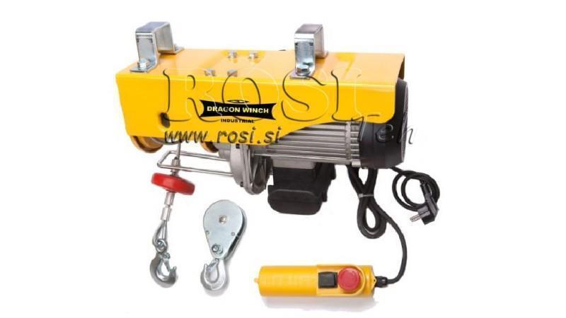 WINCH ELECTRIC 230 V DWI 400/800 kg