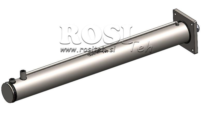 HYDRAULICKÝ VALEC PRE ŠTIEPAČKU DREVA S MONTÁŽNOU DOSKOU100/60-1050 - HORNÉ PRIPOJENIE