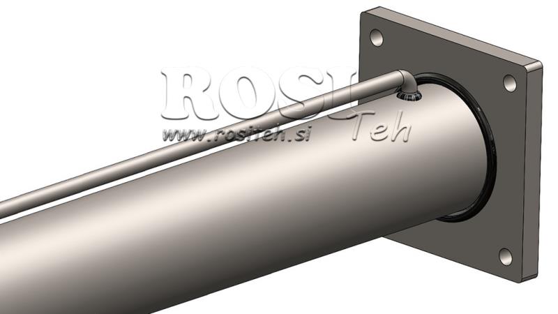 HYDRAULICKÝ VALEC PRE ŠTIEPAČKU DREVA S MONTÁŽNOU DOSKOU100/60-1050 - HORNÉ PRIPOJENIE