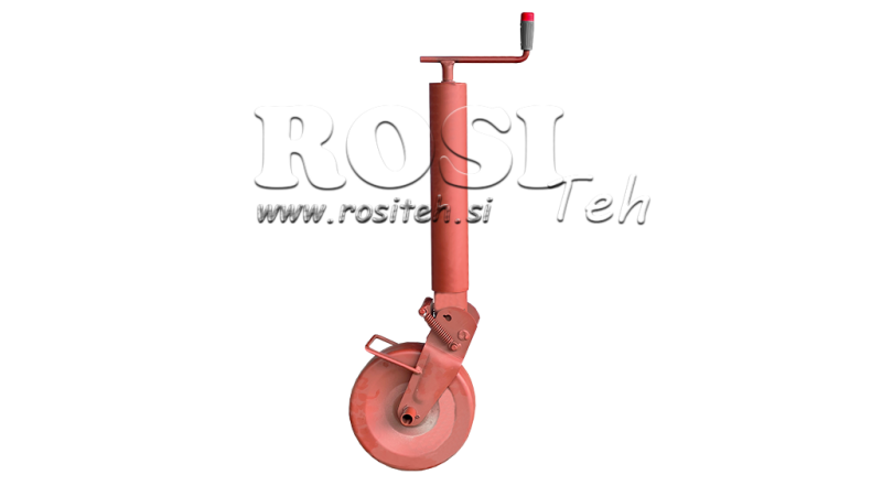 ZÁVITOVÁ PODPĚRA NOHA 300MM - 1500KG S PODPĚRNÝM KOLEM