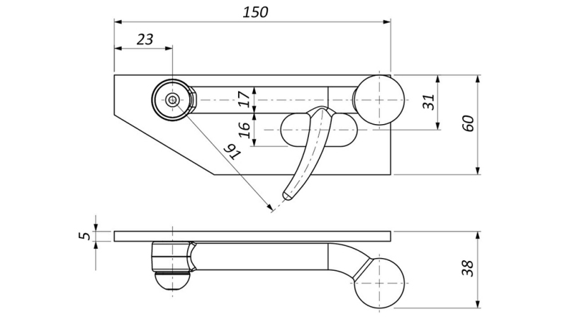 LUKKING SIDEN PIASTRA VENSTRE