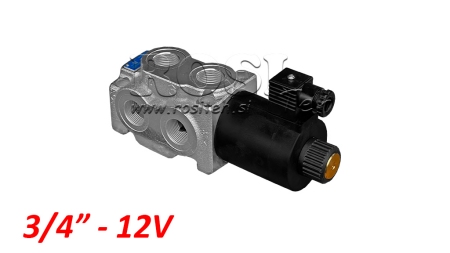 6 ÍRÁNYU SZELEP 3/4 (6/2) 12V - 140lit