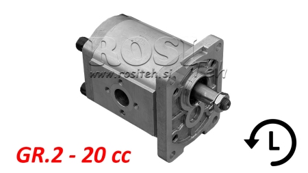 HYDRAULIC PUMP GR.2 20 CC LEFT - FLANGE