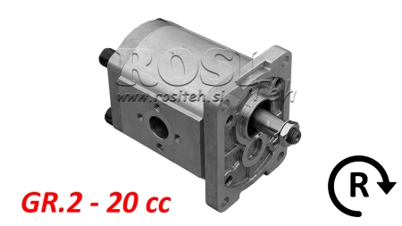 POMPĂ HIDRAULICĂ GR.2 20 CC DREAPTA - FLANGE