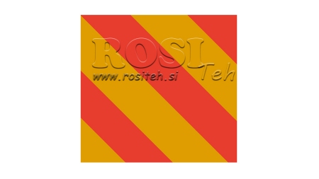 ALU OPOZORILNA TABLA ZA VOZILA IN PRIKLJUČKE dim.423x423mm