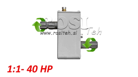 CAIXA DE CÂMBIO PARA TRATOR - INVERSÃO 1:1 (40HP-30KW) MACHO-MACHO