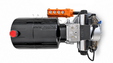 MINI HYDRAULIC POWER-PACK UNIT 24V DC - 2.2KW = 2.1CC - 8 LIT - 2X DOUBLE-ACTING UNIT (METAL)