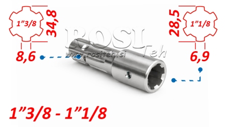 ADAPTADOR P.T.O. de 1”3/8 a 1”1/8