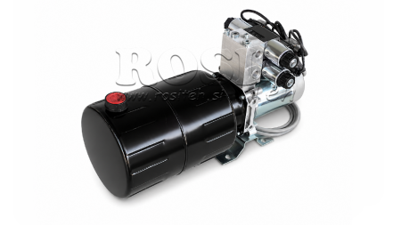 MINI HYDRAULIKAGGREGAT 12V DC - 1.6kW = 2.1cc - 8 lit - 2x bidirektionell enhet (metall)