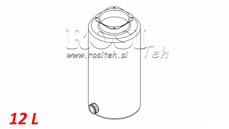 METALLTANK- ROLL PP 12 LITER HORISONTAL-VERTICAL