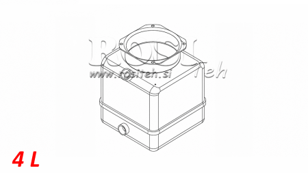 PVC TANKS RULLIS PP 4 LITRI HORIZONTĀLI-VERTIKĀLI